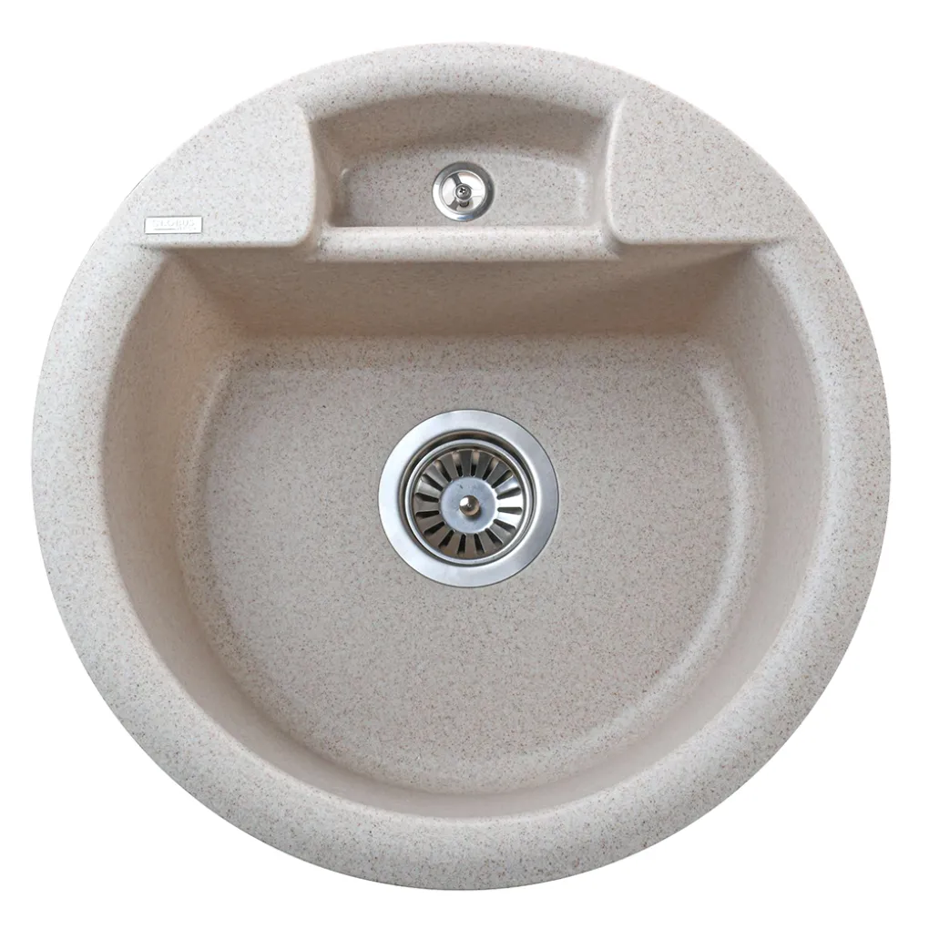 Гранітна мийка Globus Lux GURON 480 мм-А0004, пісочний- Фото 1